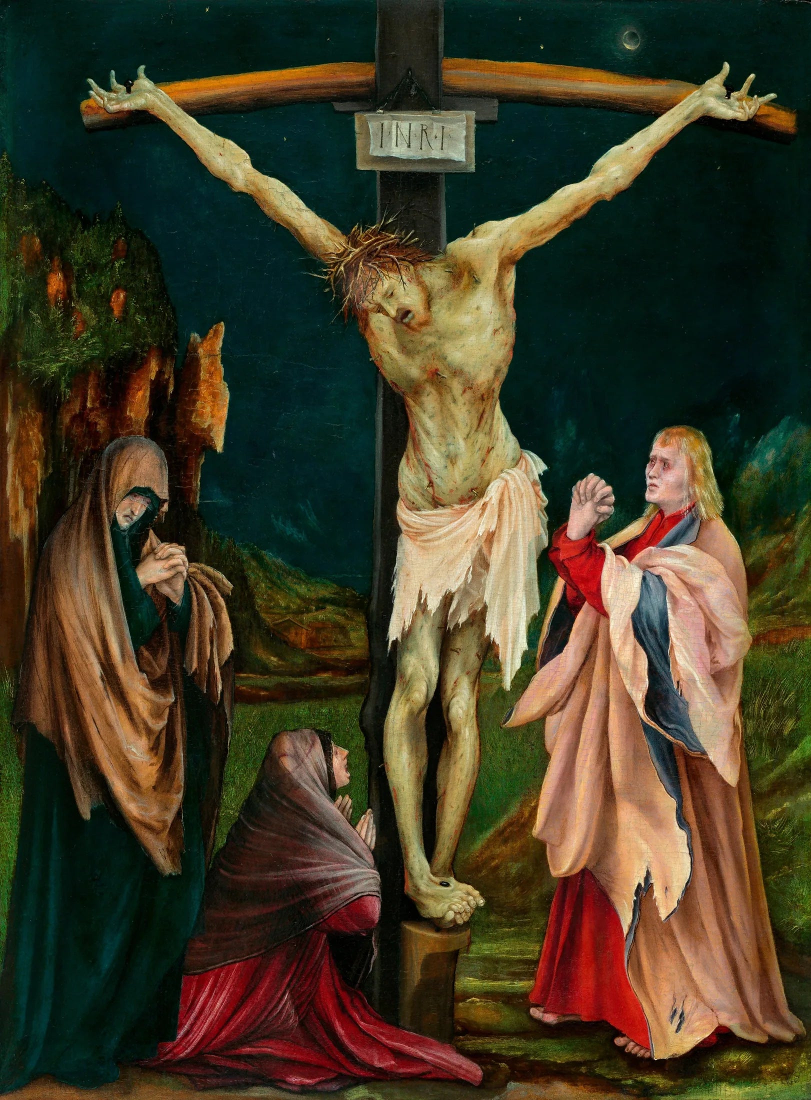 Crucifixion - Matthias Grünewald image 1 copie de tableau peinte à la main