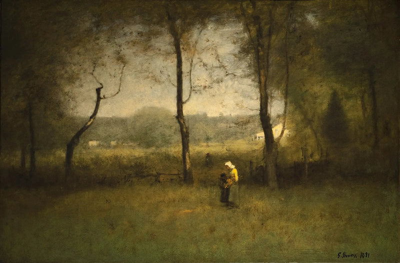 Träskördar, en höstdag eftermiddag - George Inness