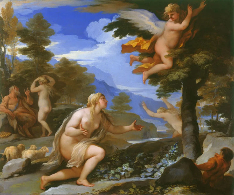 Cupido överger Psyche - Luca Giordano