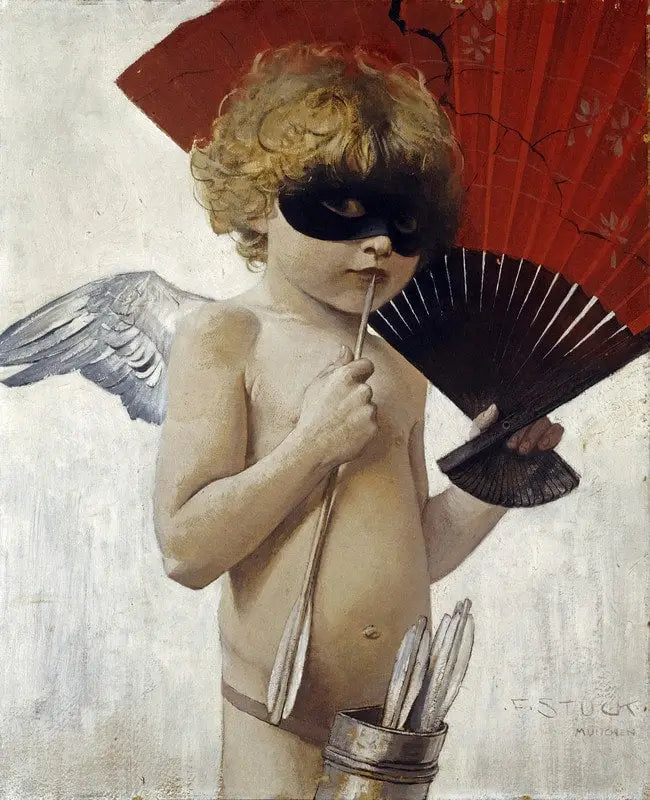 Cupidon på Maskeradbal - Franz Von Stuck
