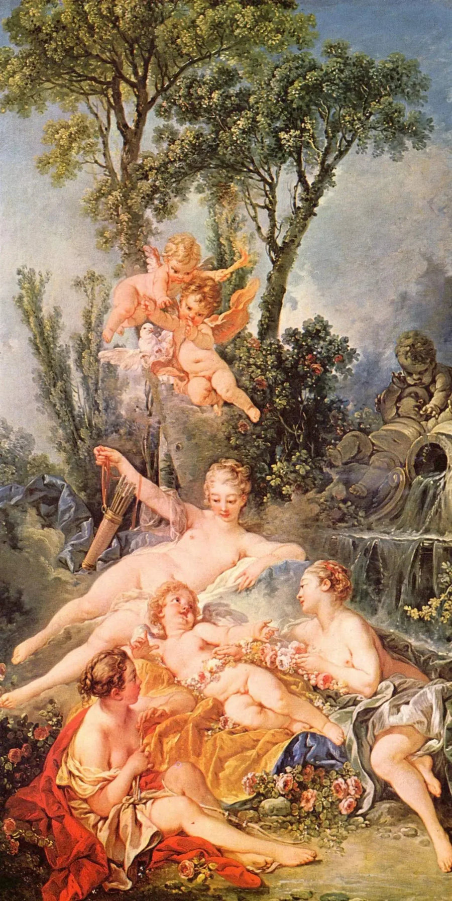 Fångad Cupido - François Boucher