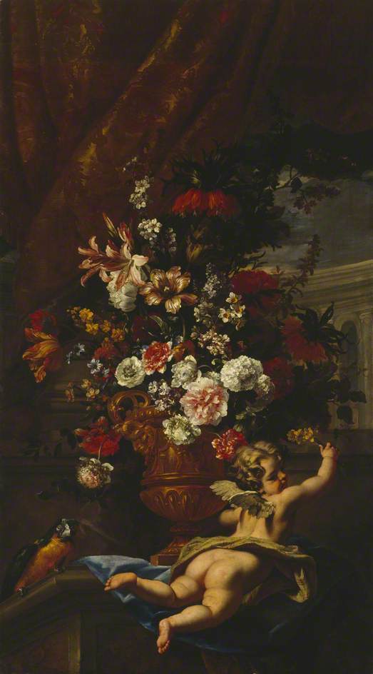Cupidon och blommor - Sebastiano Ricci