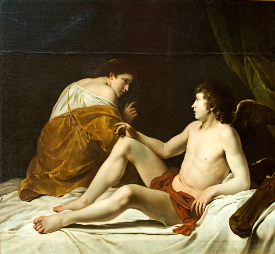 Cupido och Psyche - Orazio Gentileschi