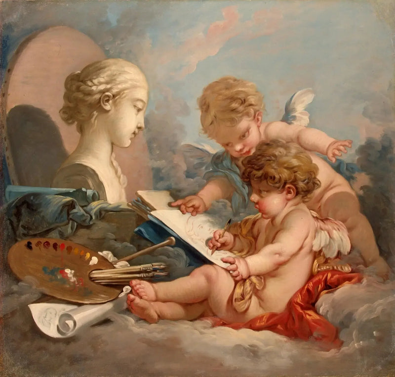 Cupids. Målningens allegori - François Boucher
