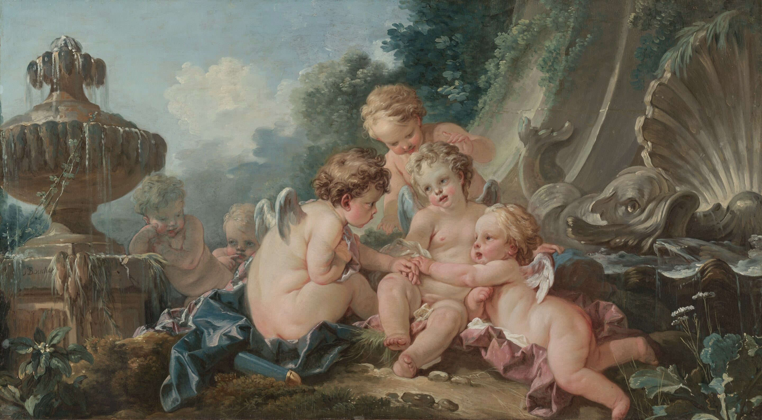 Cupidons en conspiration - François Boucher