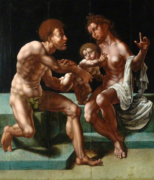 Cybèle vädjar till Saturnus att skona sitt barn - Jan Gossaert