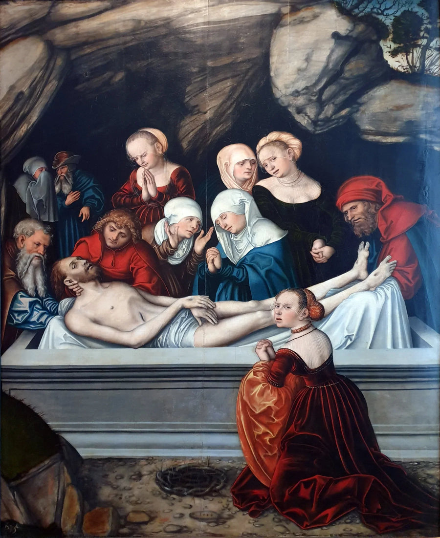 Passionens cykel: La Mise au Tombeau - Lucas Cranach den äldre