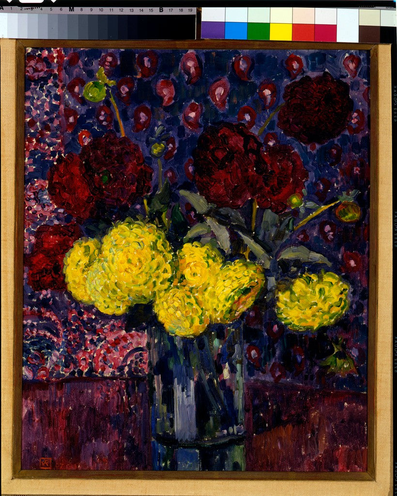 Dahlior i vas - Thé van Rysselberghe