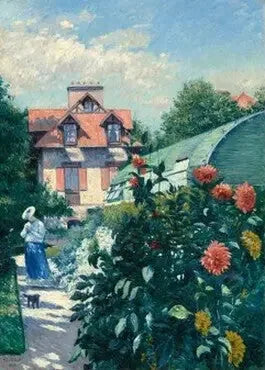 Dahlior, Trädgården i Petit Gennevilliers - Gustave Caillebotte