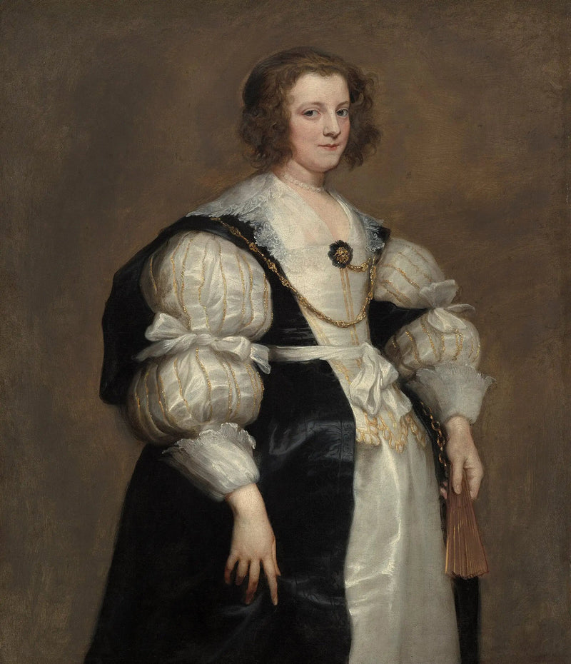 Dam med fanan - Antoine van Dyck