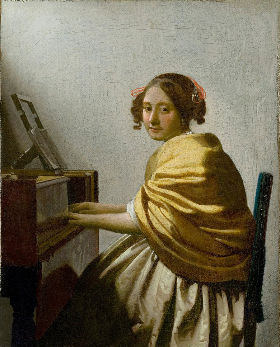 Dame sittande vid virginalet - Johannes Vermeer