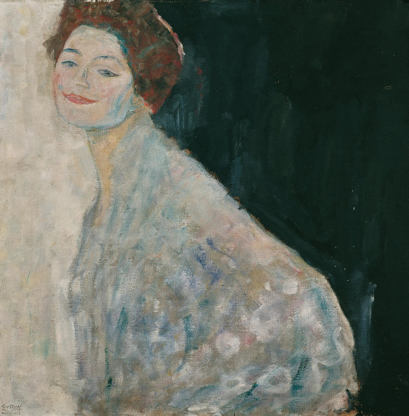 Dam i vitt - Gustav Klimt