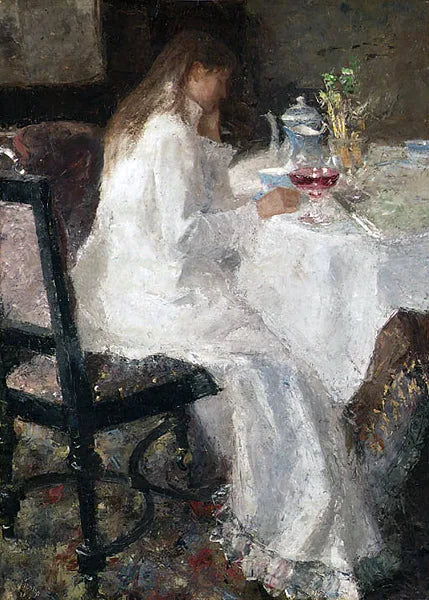 Dame i vitt - Jan Toorop