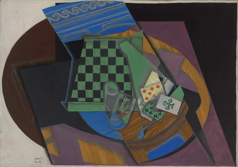 Damier och spelkort - Juan Gris
