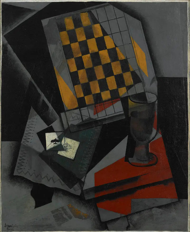 Damier och spelkort - Juan Gris