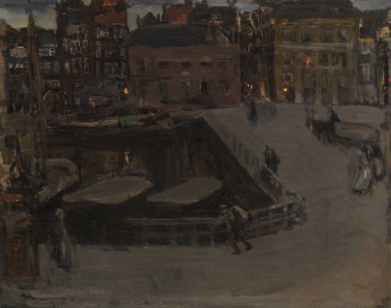 Damrak på kvällen - Isaac Israëls