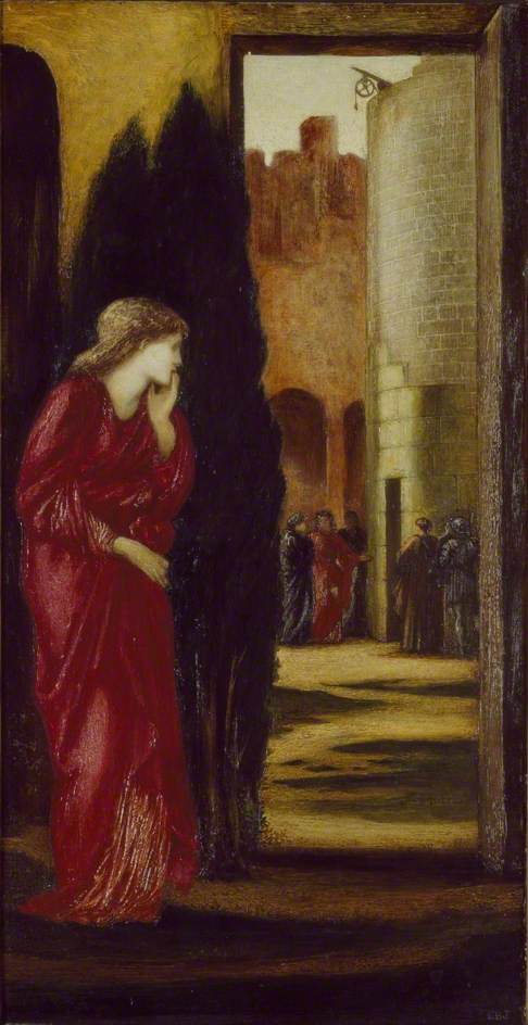 Danaé och koppartorn - Edward Burne-Jones