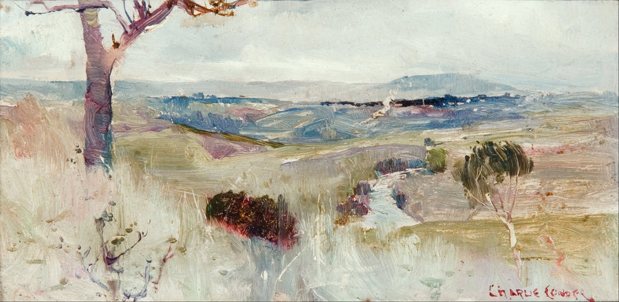 Dandenongs från Heidelberg - Charles Conder
