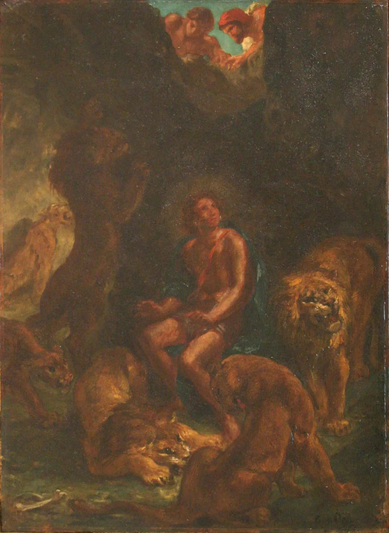Daniel i lejongropen - Eugène Delacroix