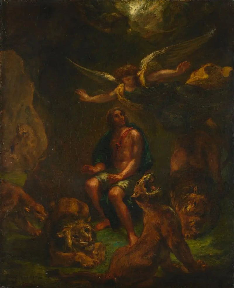 Daniel i lejongropen - Eugène Delacroix