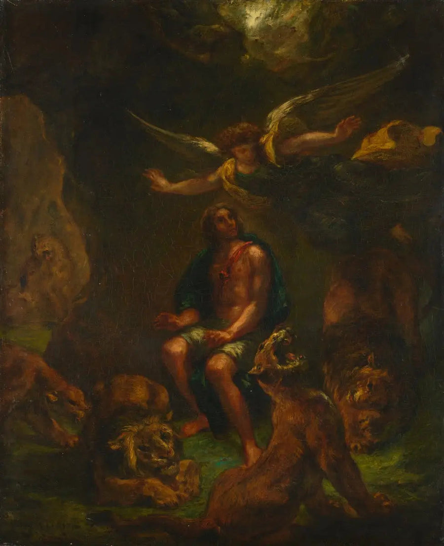 Daniel i lejongropen - Eugène Delacroix