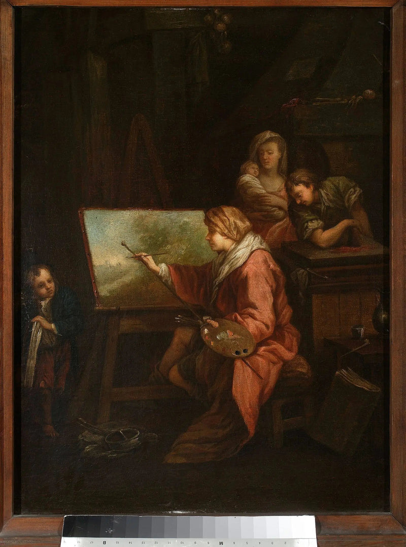 I konstnärens verkstad (« Landskapsmålaren » eller « Målaren vid sin staffli ») - François Boucher