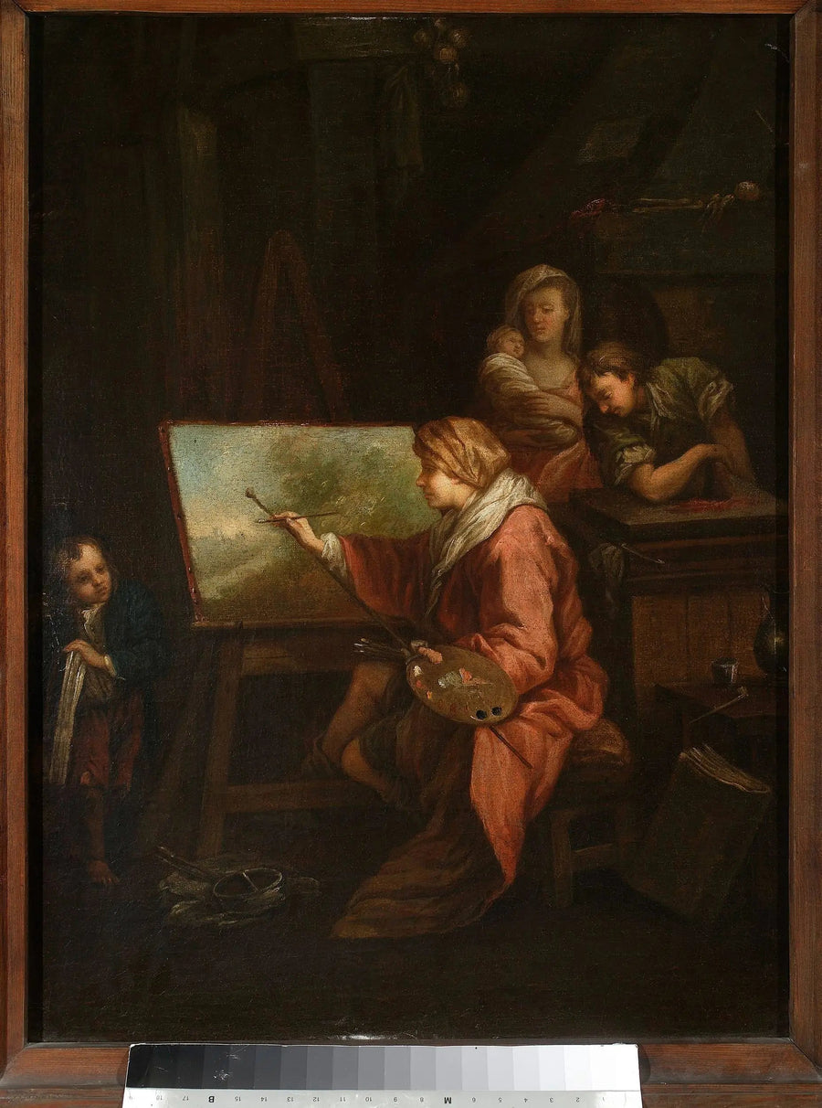 I konstnärens verkstad (« Landskapsmålaren » eller « Målaren vid sin staffli ») - François Boucher