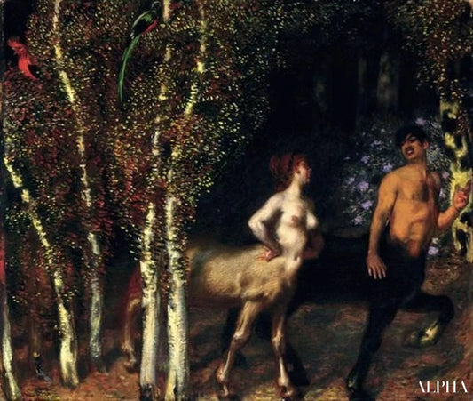 Dans la forêt enchantée - Franz von stuck Reproductions de tableaux à la peinture à l’huile