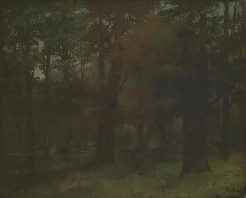 I skogen - Gustave Courbet