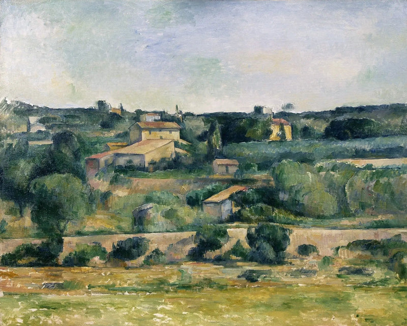 I slätten Bellevue, väster om Aix - Paul Cézanne