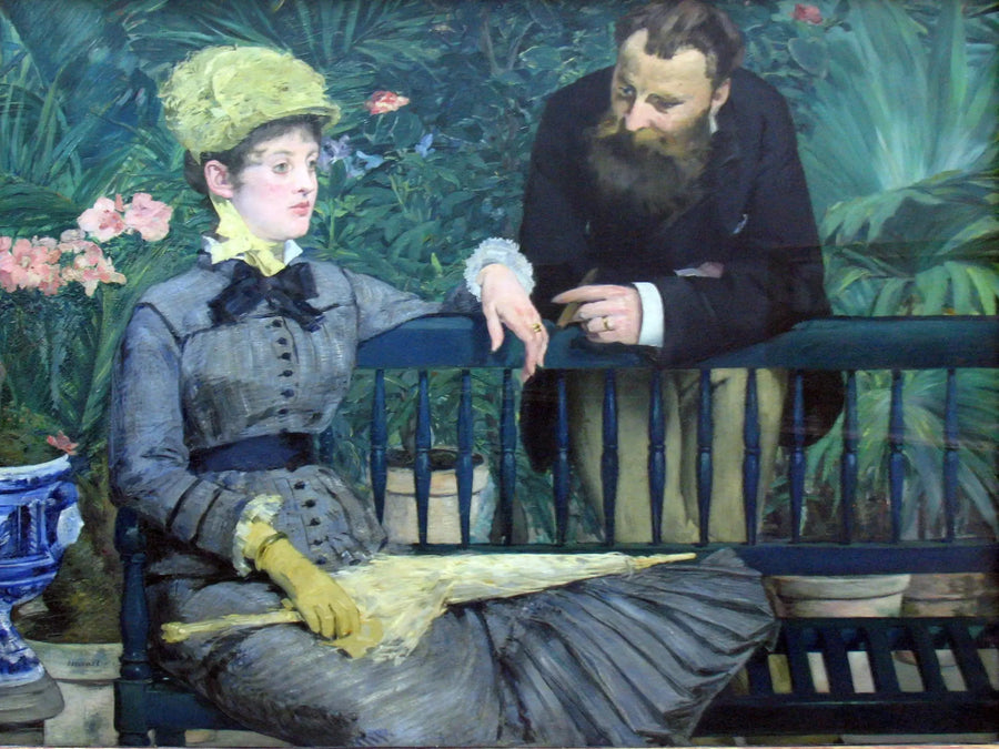 I växthuset - Édouard Manet