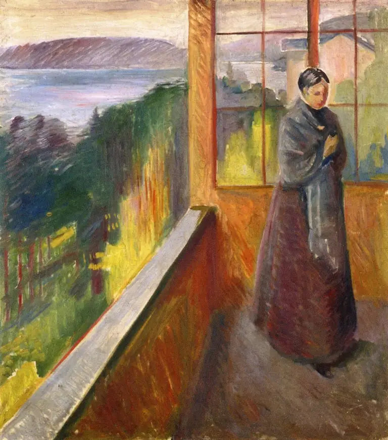 I verandan - Edvard Munch