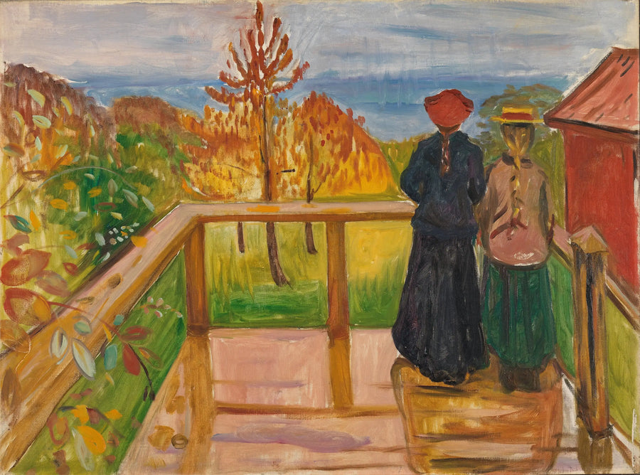 I verandan - Edvard Munch