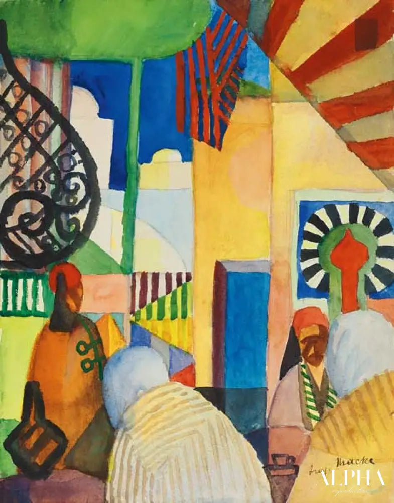 Dans le bazar - August Macke - Reproductions de tableaux et peintures haut de gamme