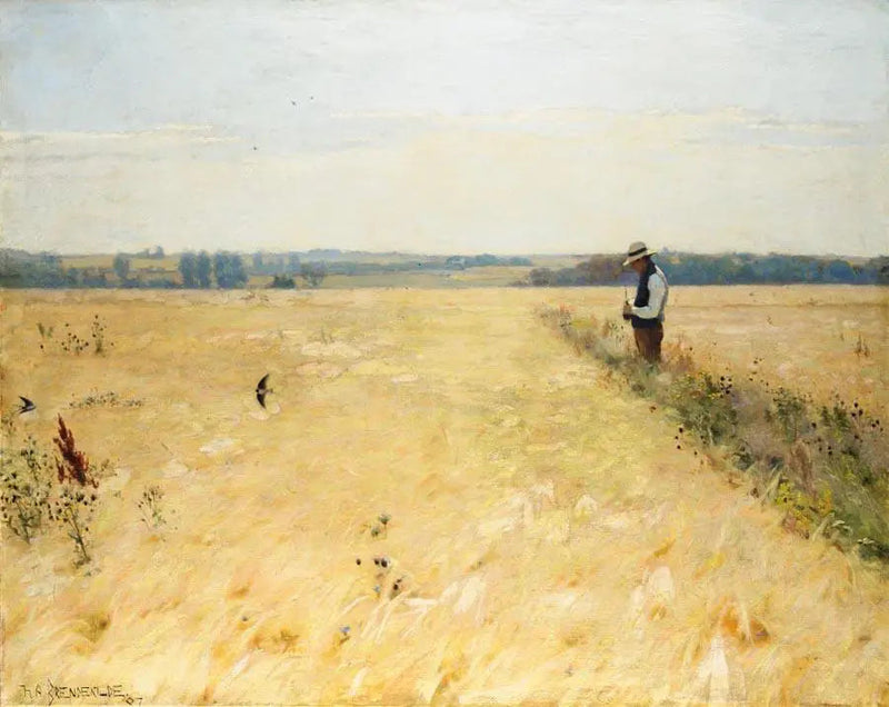 I majsfältet. - H. A. Brendekilde