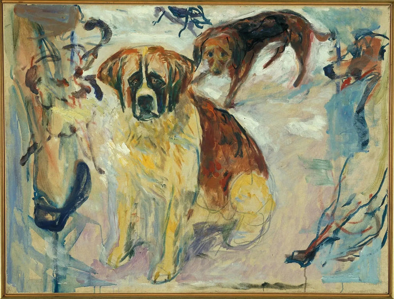 I hundgården - Edvard Munch