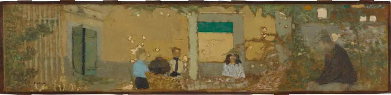 I trädgården hos Vallotton - Édouard Vuillard