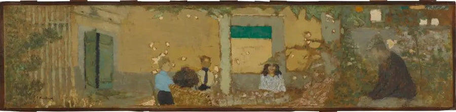 I trädgården hos Vallotton - Édouard Vuillard