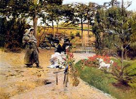 I trädgården - Giovanni Boldini