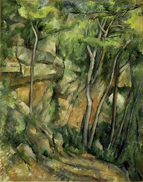 I parken vid Château Noir - Paul Cézanne