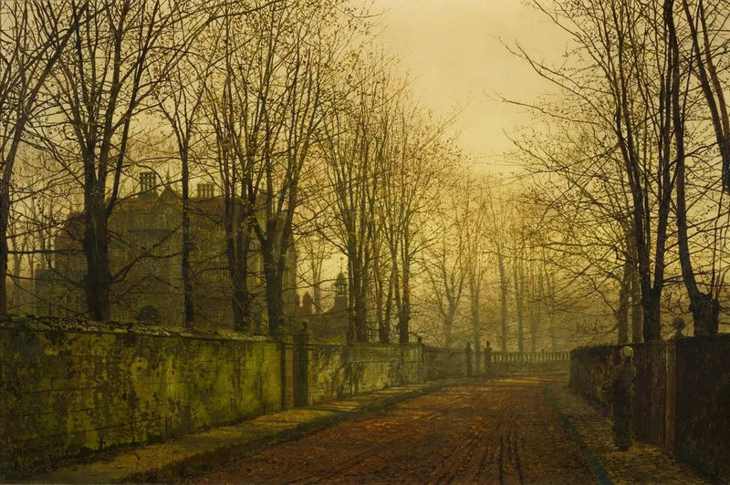 I de gyllene dimmorna av hösten - John Atkinson Grimshaw