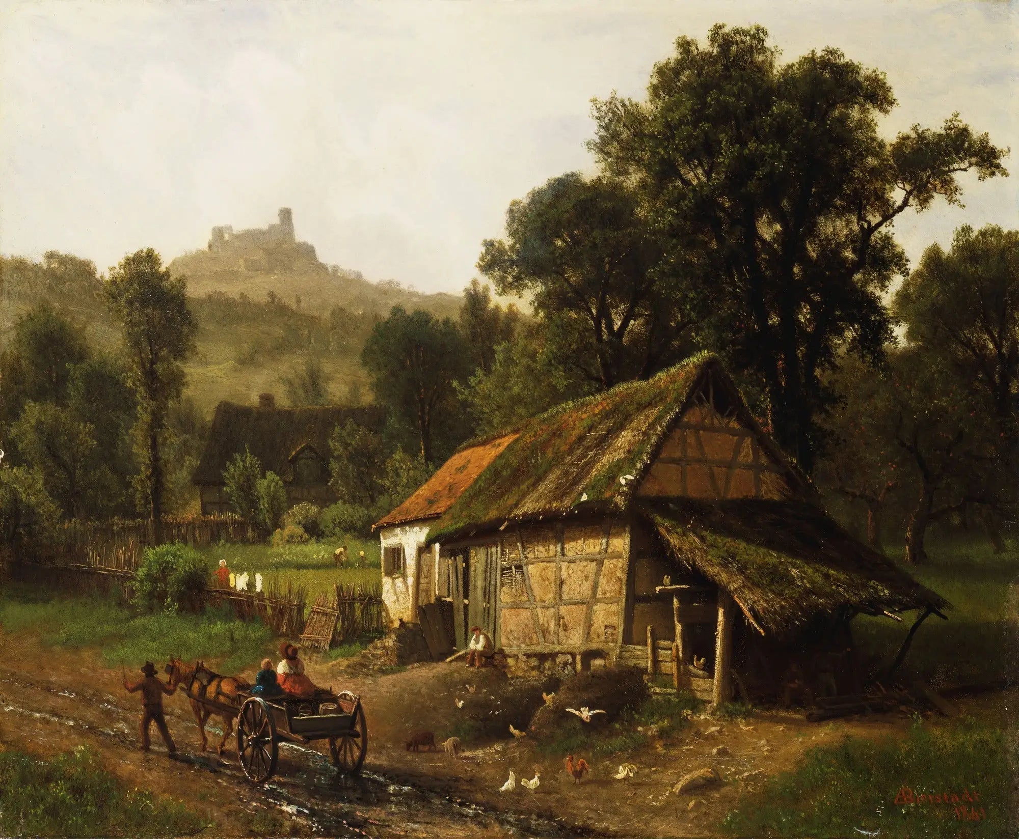 Dans les contreforts - Albert Bierstadt - Alpha Reproduction