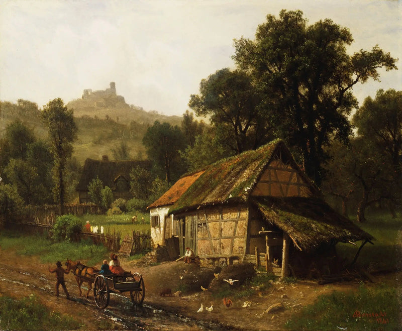 I foten av bergen - Albert Bierstadt