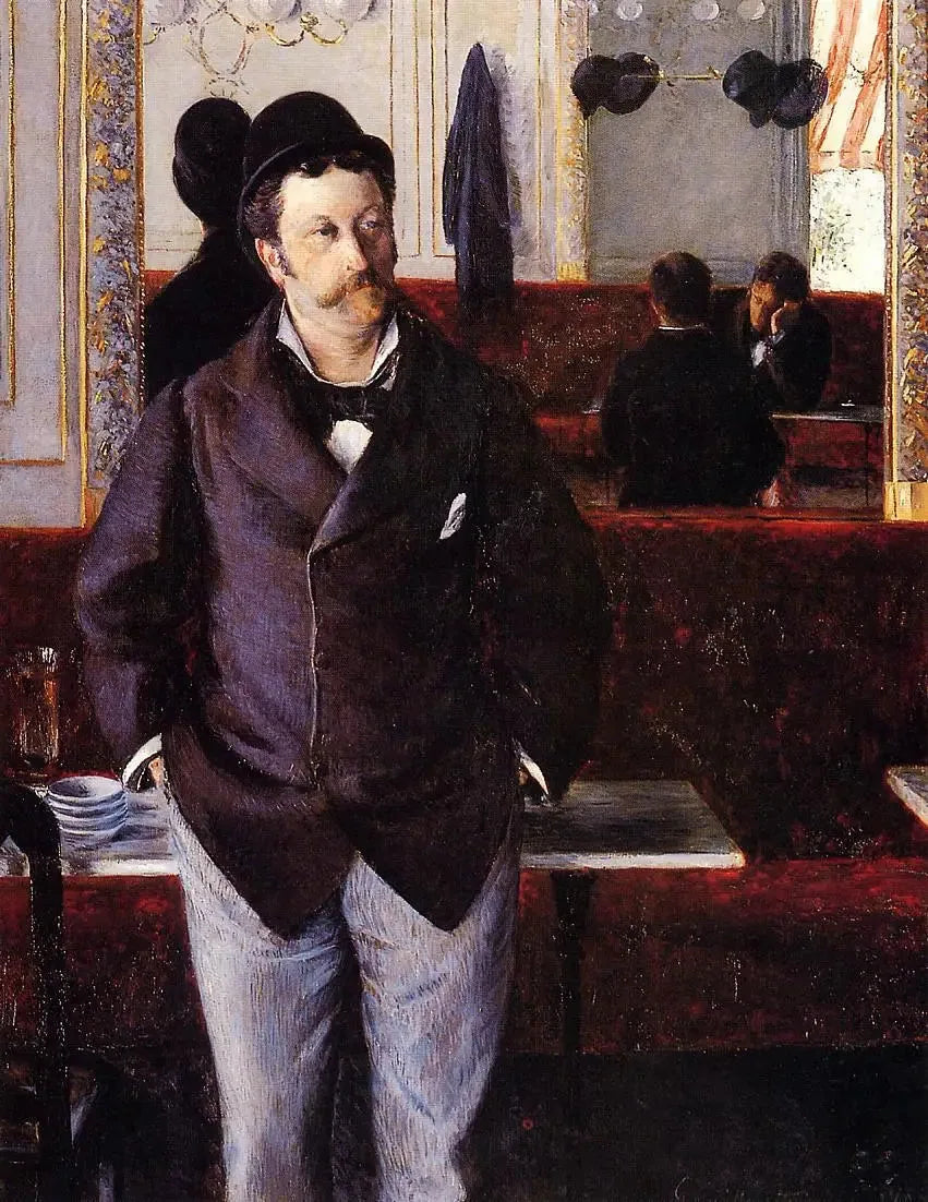 I ett café - Gustave Caillebotte