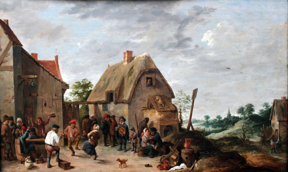 Danse à la foire du village - David Teniers le Jeune image 1 reproduction artisanale de tableau
