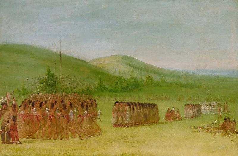 Ballettdans, Choctaw - George Catlin