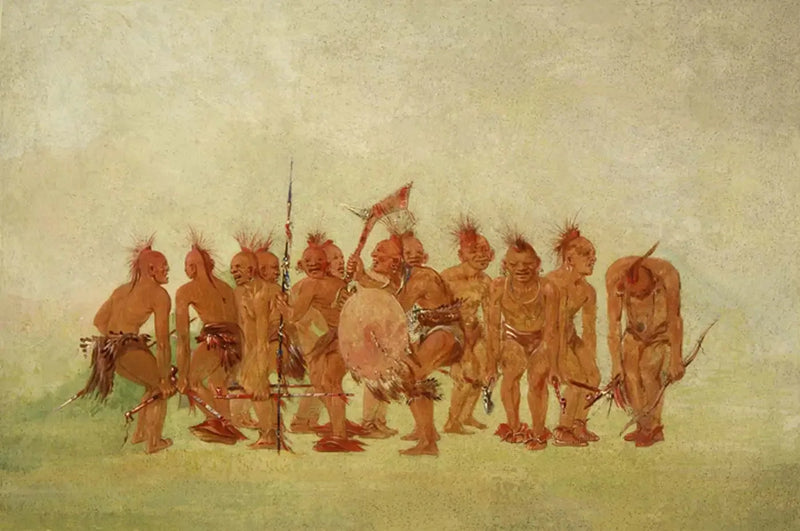 Dansens av fattigdom, Sauk och Fox - George Catlin