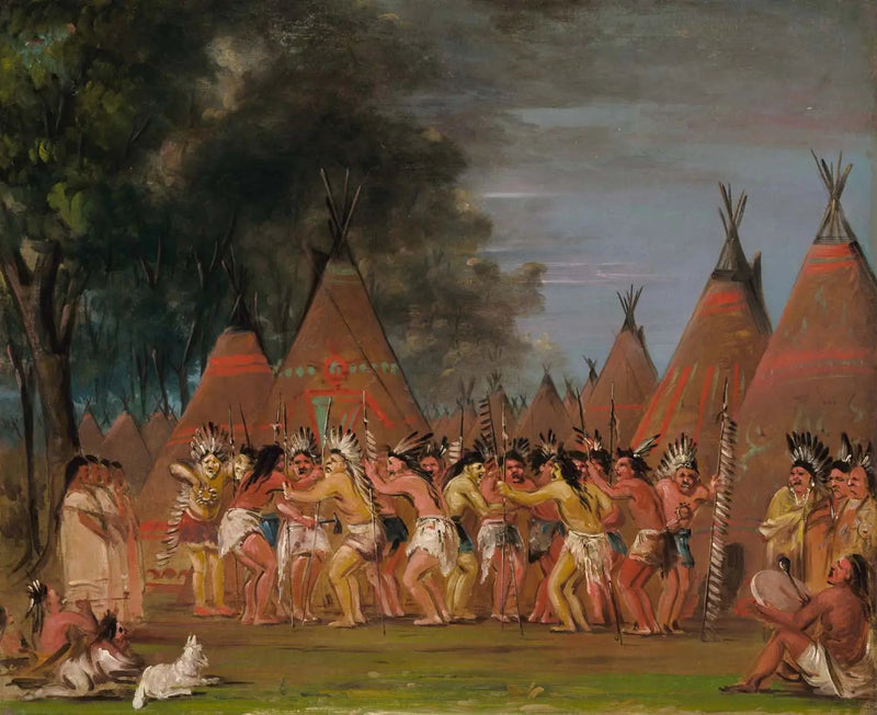 Dansens ledare, Tetonflodens mynning - George Catlin