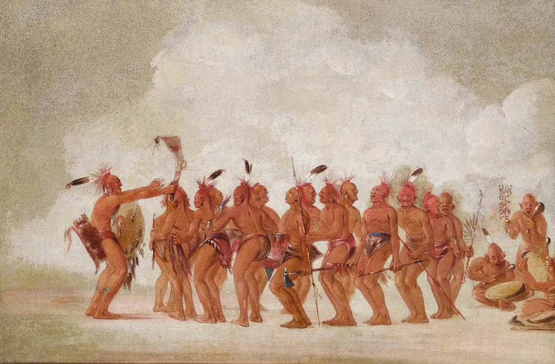 Dans av slavar, Sac och Renard - George Catlin