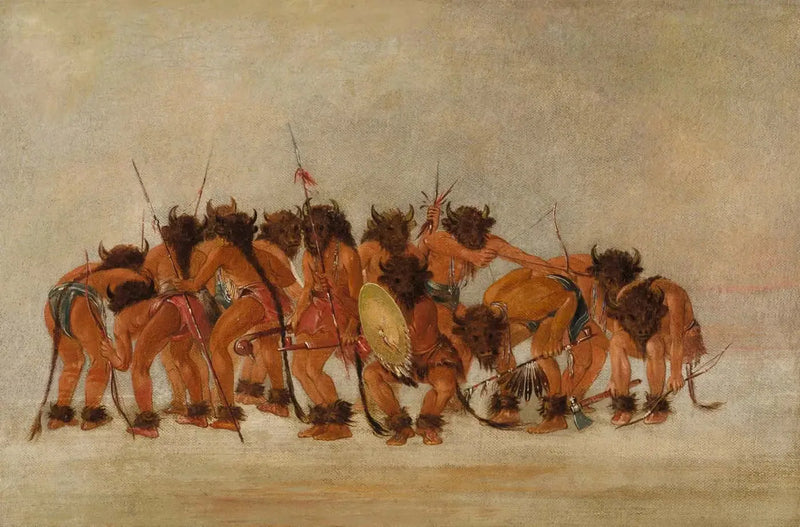 Buffeldans, Mandan - George Catlin